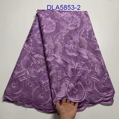 China Viable African Swiss Lace Fabric Voile Cotton Fabric Fashion Design Fashion Fashion Rope Cotton Lace for sale