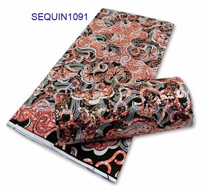 China Hot Selling African Fabrics Even Shrink-Resistant Cotton Waxed Holland Sequin Wax Print Nigerian Wax For Dress for sale