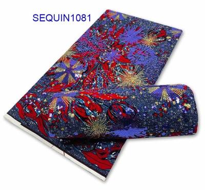 China Best Quality Shrink-Resistant Cotton 100% African Sequin Wax Print Holland Fabric Guaranteed Dutch Wax hollandis 6yards for sale