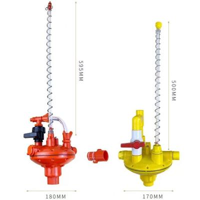 China Adjustable Waterline Pressure Reducing Regulator Valve Water Tank Poultry Waterline For Chicken Layer Cage for sale