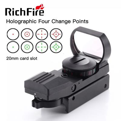 China RichFire 4 Waterproof Reticle 11mm Reflex Sight Red 20mm Green Dot Te koop