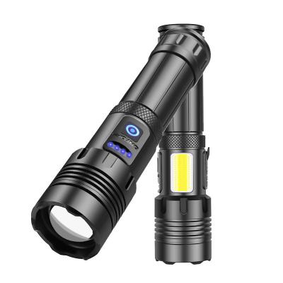 China RichFire Portable Mini Aluminum COB Zoomable Tactical Torch Camping Torch Torch Waterproof LED USB Rechargeable Flashlight à venda