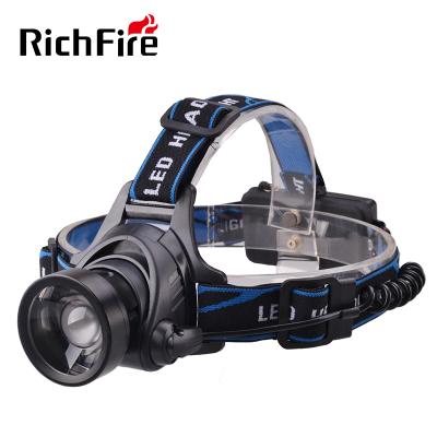 China Aluminum Dimmable Led Flashlight / USB Rechargeable Headlamp Head Lamp Flashlight Zoom Torch for sale