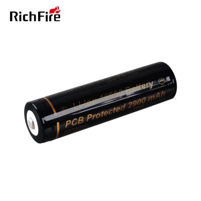 China Safety RichFire Hot Sale 2900mAh Power Rechargeable 18650 Battery For Flashlight zu verkaufen