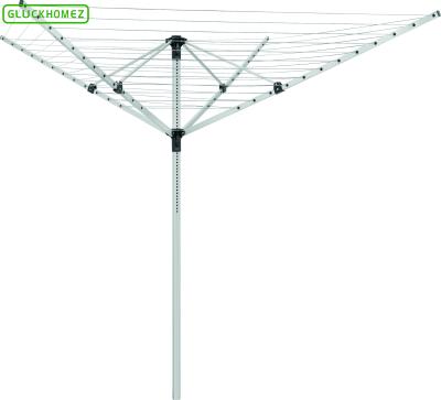 China 4AM 50 M Folding Aluminum Rotary Airer for sale