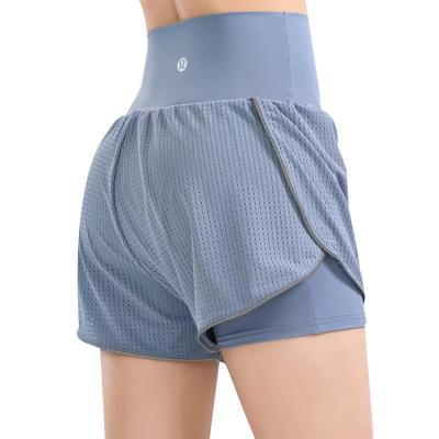 China High Quality Custom QUICK DRY Sports Mesh Breathable Dry Comfortable Yoga High Loose Casual Fitness Waist Short Pants For Women for sale