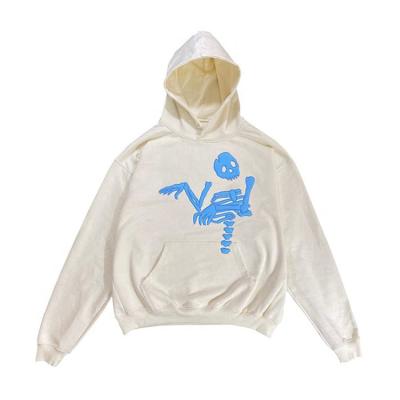 China QUICK DRY Fashion Casual Chenille Patch Skull Embroidered Women Lightweight Sweatshirt Skeleton Embroidery Print Spring Hoodie For Women for sale