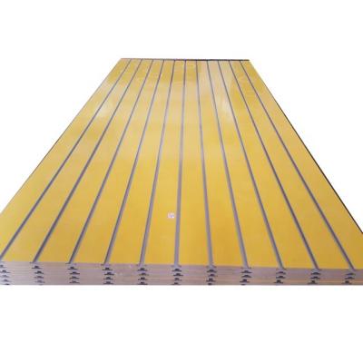 China 2022 new design15mm~19mm moisture proof melamine slotted MDF /slatwall MDF board Carbp2 for sale