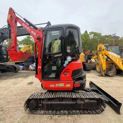 China 3.5 toneladas KUBOTA U-35 Mini Excavadora Hidráulica Usada com motor D1703-E4 e capacidade de 0.2 baldes à venda