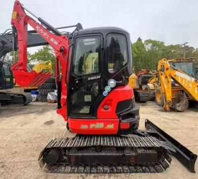 China 3Máquina pequeña de 5 toneladas de segunda mano Kubota U35 Excavadora con válvula hidráulica original en venta