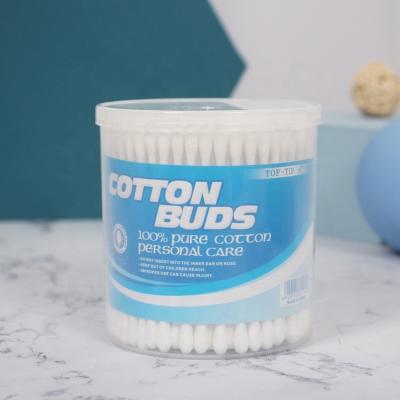 China 100% Eco-Friendly 200PCS Ear Cleaning Cotton Buds OEM Plastic Cotton Swabs for sale