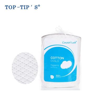 China 50PCS Soft And Gentle Oval Makeup Remover Pads Disposable Facial Cosmetic Cotton Pads for sale