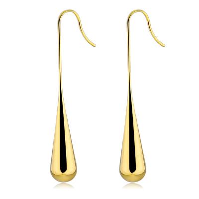 China FASHIONABLE Suitable For Multiple Scenarios Water Drop Earrings Long Stainless Steel Tassel Ear Hooks for sale