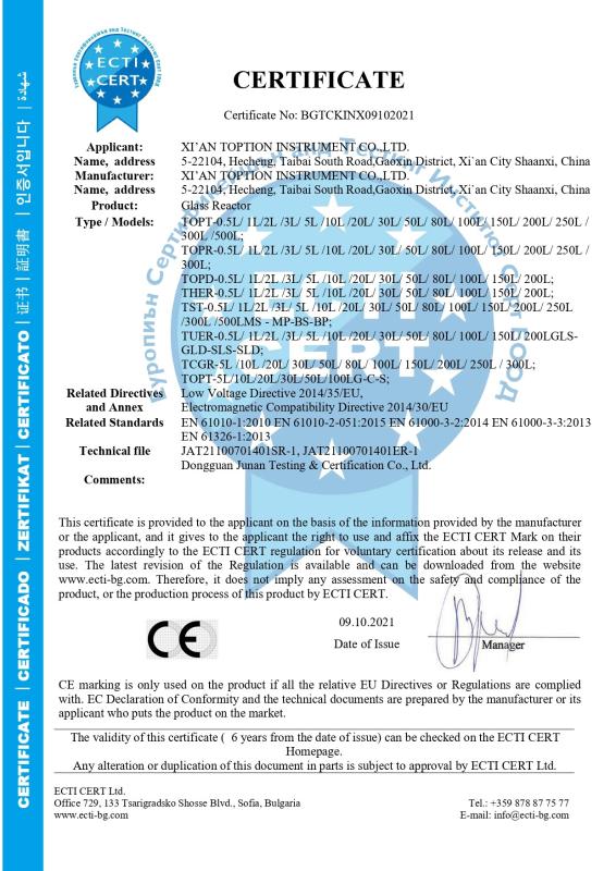 CE - TOPTION INSTRUMENT CO.,LTD