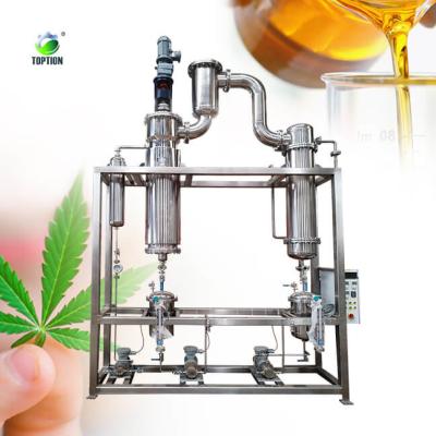 China Cbd industria Evaporador de película limpia TOPTION Equipo de destilación de película limpia en venta