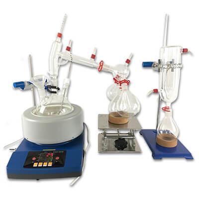 China TOPTION Short Path Distillatie Kit 220 V Moleculaire Destillatieapparatuur Te koop