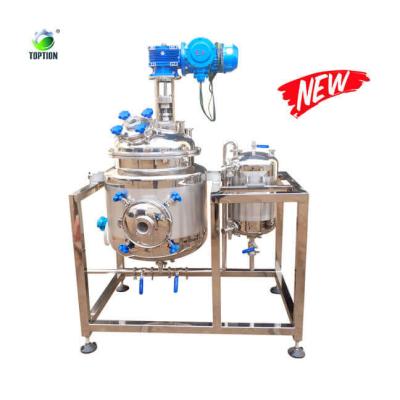 Chine Réacteur de cristallisation d'acier inoxydable Toption 50L Réacteur à jaquette à vendre