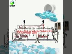 Western Medicine Molecular Distillation Unit TOPTION Multiple Stages