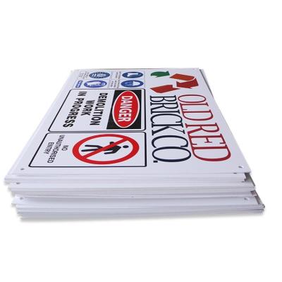 China Silk Screen Printing ABS Plastic Signs Customized PVC Folding Safety Sign for sale