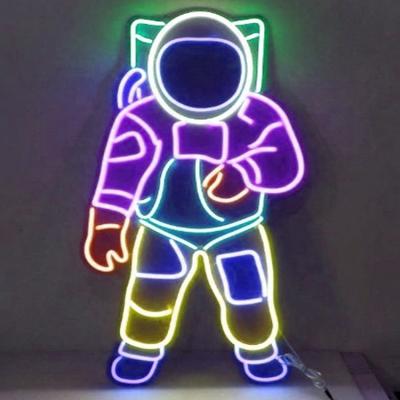 China Comic Led Wall Mounted Neon Sign Astronaut Custom Neon Led Sign For Wall Decoration for sale