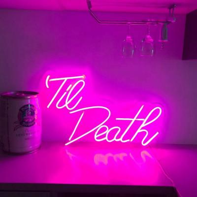 China OEM Service Tile Death Wall Mounted / Hanging Neon Sign Custom Neon Led Light For Party Decoration for sale