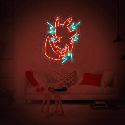 China Custom Pikachu Neon Sign Anime Neon Sign Wall Mounted/Hanging Neon Light Wall Decoration in Home Decor for sale