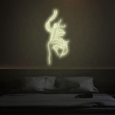 China Wall Mounted Personality Neon Sign Wall Art Smoking Neon Light For Decoration for sale