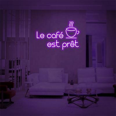 China Custom Wall Mounted / Hanging Wall Decoration Business Neon Sign Coffee Shop Led Neon Light For Advertising for sale