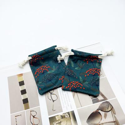 China Manufacturer Custom Small Cute Drawstring Suede Eco - Friendly Jewelry Packing Pouch for sale