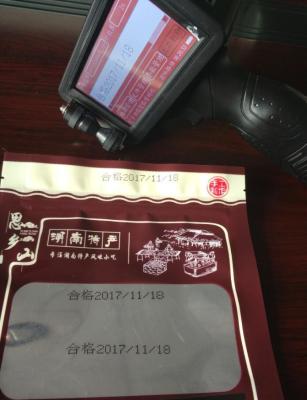 China High Resolution Handheld Mobile Inkjet Printer For Bar Coding / Logo Printing for sale