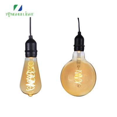 China Hot sale HOME LED st64 g95 g125 6w filament soft bulb light in golden amber for decoration for sale