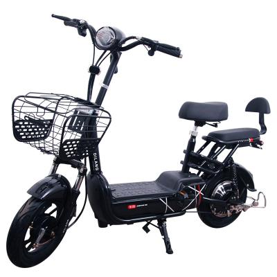 China 2022 New Carbon Steel Green Color City Electric Bike 48v Ion Lead Acid Battery Electric Bike for sale