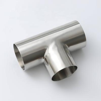 China 200series 300 series 400series pipes for sanitary grade 201 304 316 stainless steel pipe fittings tee for sale