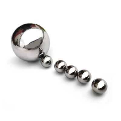 China Decorate large stainless steel ball 201 solid stainless steel 304 316 ball wholesale price steel ball bearing for sale