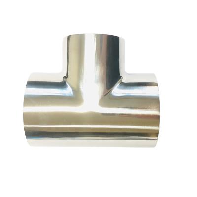 China 200series 300 Series 400series Ss304 Three Way Equal Compression Tube Fitting Stainless Steel Union Tee for sale