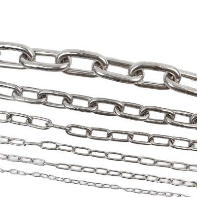 China Construction Standard Aisi316 Aisi304 Marine Long Link And Short Link Stainless Steel Chains for sale