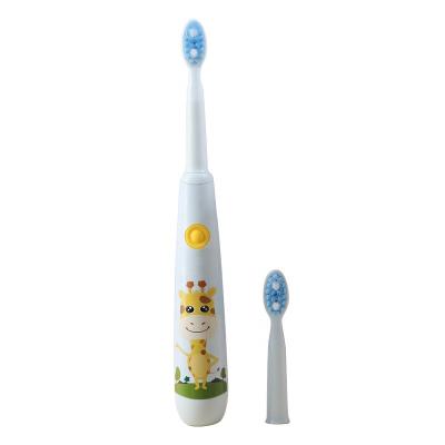 China Rechargeable Soft Sillicon Button Replaceable Brush Heads Waterproof Customized Printing Rechargeable Automatic Electric Toothbrush For Kids for sale