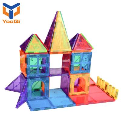 China Eductional Building Race Educational Marble Magnetic Tiles Colorful Magnetic Toys Set Safe Plastic Building Blocks For Kids for sale