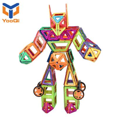 China Toy Wholesale Children's Building Blocks Set Magnetic Building Blocks Sticks Girls Boys Educational Toys Plastic Building Block Game Toys for sale