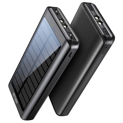 China Solar Panel Charging Brand RETMSR Charger Solar Power Bank 16000mAh 30000mAh 2USB Portable Power Bank for sale