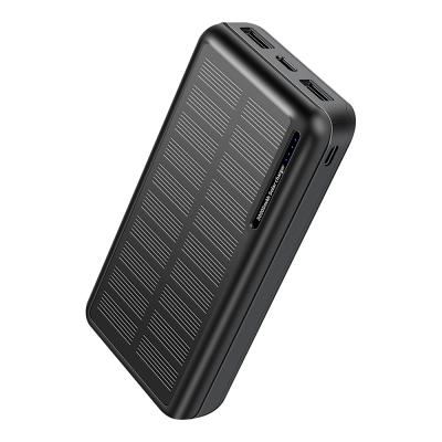 China 30000mAh Big Capacity Solar Panel Charging Battery Fast Charge Mobile Solar Fast Solar Charger Large Capacity Solar Charger for sale