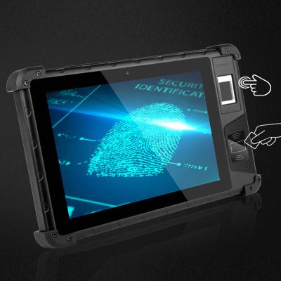 China Rugged Tablet PC Android Fingerprint Reader Scanner IP65 3G 4G SIM Card WIFI Radio SDK Available Waterproof Handheld Capacitive NFC Sensor for sale