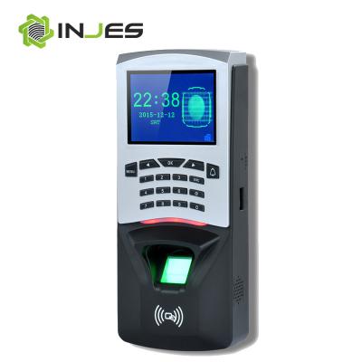 China FP/card/PW verification 2.8inch TFT color 12V 1.5A output TCP/IP fingerprint time attendance access control for sale