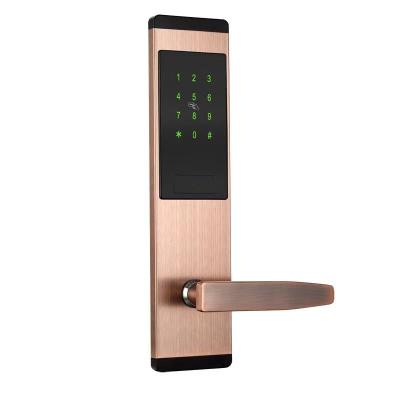 China New Design Zinc Alloy APP Password And Card Hotel Door Lock Remote Control System for sale