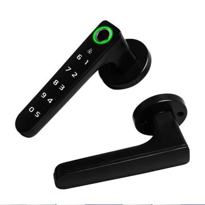 China Single/Double Latch Replace Turbo Button Door Lock Smart APP Biometric Fingerprint Lock for sale