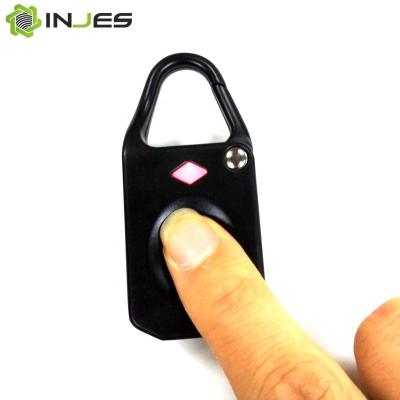 China Zinc Alloy Portable Smart Electronic Bags Recognition Padlock Biometric Fingerprint For Luggage for sale