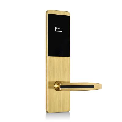 China Zinc Alloy Easy Install Smart Digital Hotel Wooden Door Lock System for sale