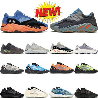 China Yeezy 700 V1 V2 V3 Mens Womens Mens Womens Black Mauve Orange Duty Analog Carbon Rubber Cream Sports Blue Sneaker for sale