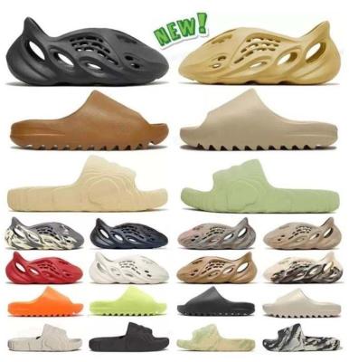 China Pure EVA Designer Yeezy Foam Runner Vermeil Mineral Blue Onyx Slider Woman Men Sandals Yeezy Foam Runner Slide Slipper Shoe 36-47 for sale