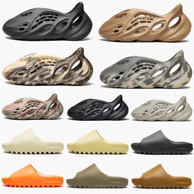 China Sheer Cream Clay Moon Gray Shoes MX Slippers Slippers Yeezy Sandals Mens Womens Anti-skid Mineral Blue Ocher Vermeil RUNR Onyx for sale